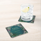 Bezaubernde Rose Grüne Fairy Woodland UAWG Rechteckiger Pappuntersetzer (Vor Ort)