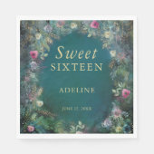 Bezaubernde Rose Grüne Fairy Woodland UAWG Serviette (Vorderseite)