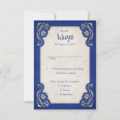 Bezaubernde Rose Hochzeit RSVP Karte (Vorderseite)