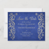 Bezaubernde Rose Hochzeit Save The Date (Vorderseite)