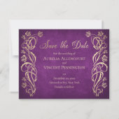 Bezaubernde Rose Hochzeit Save The Date (Vorderseite)
