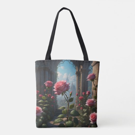 Bezaubernde Rose Tasche (Rückseite)