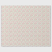 Bezaubernde rote Blüte Geschenkpapier (Flach)