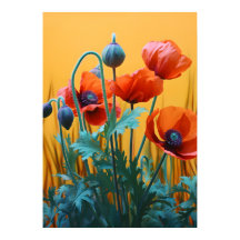 Bezaubernde rote Poppione