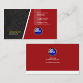 Bezaubernde rote visitenkarte (Vorne/Hinten)