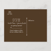 Bezaubernde Rustikale Himmelsstars & Foliage Save  Ankündigungspostkarte (Rückseite)