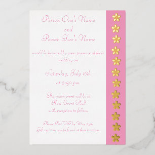 Bezaubernde Sakura in rosa Folien-Einladung Folieneinladung