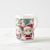 Bezaubernde Santa Trio Tasse - Festlicher Feiertag (Vorderseite Rechts)