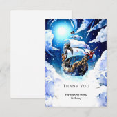 Bezaubernde Schatzsuche Pirate Geburtstag Dankeskarte (Vorne/Hinten)