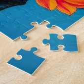 Bezaubernde Schönheit mit Blumenenergie Puzzle (Seite)