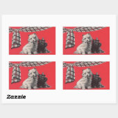 bezaubernde schottische Gebiete Rechteckiger Aufkleber (Blatt)