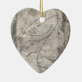 Bezaubernde Schwarz-Weiß-Print: Junge Mädchen unte Keramik Ornament (Rechts)