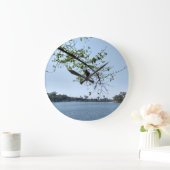 bezaubernde Seeblick Große Wanduhr (Zuhause)