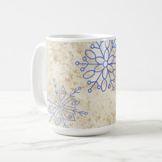 Bezaubernde Snowflake-Kaffee-Tasse Kaffeetasse (Vorderseite Links)
