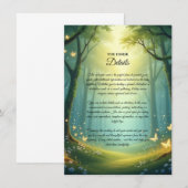 Bezaubernde Sonnenhütte Einladung (Vorne/Hinten)