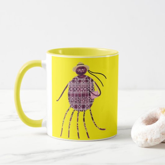 Bezaubernde Spinnenlady-Tasse Tasse (Mit Donut)