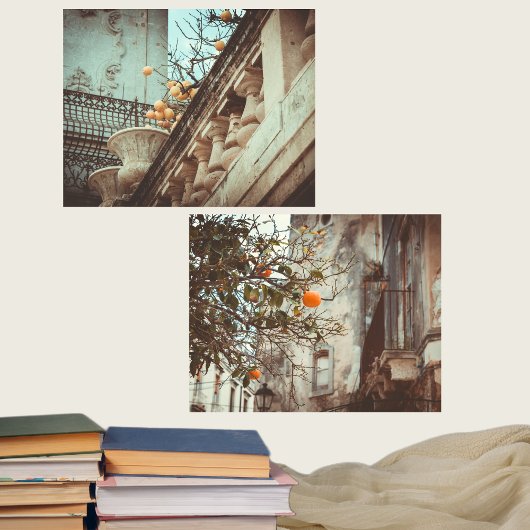 Bezaubernde Straßen Italiens Bilderwand Sets