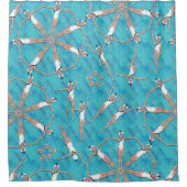 Bezaubernde Sychronized Schwimmen Duschvorhang (Vorderseite)