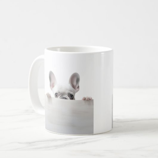bezaubernde Tasse der Bulldogfotografie (Vorderseite Links)