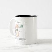 Bezaubernde Tasse Wasserfarben Schneewunder (Vorderseite Links)