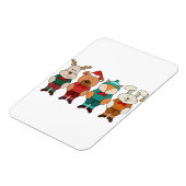 Bezaubernde Tiere, bereit für den Winter Magnet (Linke Seite)