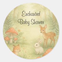 Bezaubernde Toadstool Baby Dusche Umschlag Aufkleb