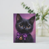 Bezaubernde und Niedliche Viktorianische Schwarze Postkarte (Stehend Vorderseite)