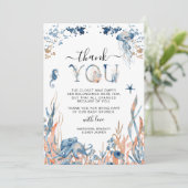 Bezaubernde Untersee-Babydusche Dankeskarte (Stehend Vorderseite)