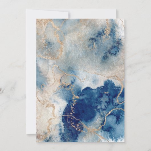 Bezaubernde Untersee-Babydusche Dankeskarte (Rückseite)