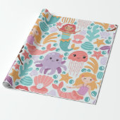 Bezaubernde Unterwasserwelt Geschenkpapier (Ungerollt)