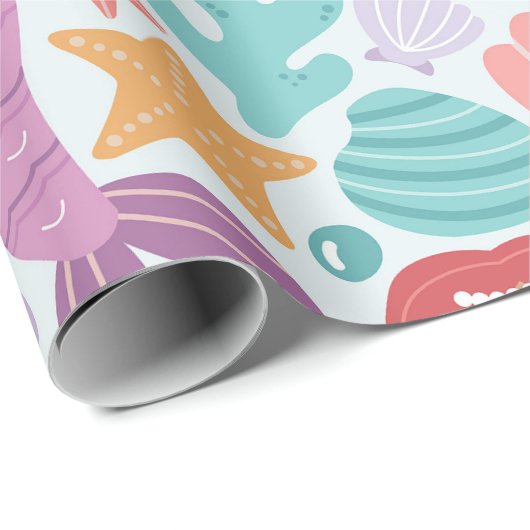 Bezaubernde Unterwasserwelt Geschenkpapier (Rolleneckpunkt)