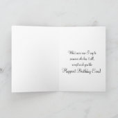 Bezaubernde Vintage Dame, Geburtstags-Karte Karte (Innenseite)