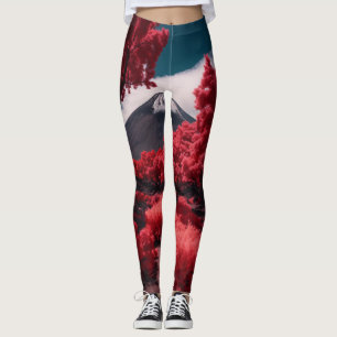 Bezaubernde Vulkanlandschaft in Infrarot Splendo Leggings