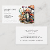 Bezaubernde Wald Pilze Kindertagesstätte Visitenkarte (Vorne/Hinten)