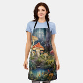 Bezaubernde Wald-Pilze | Mystische Fantasie Schürze (Getragen)