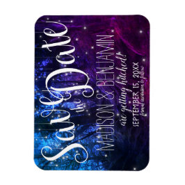 Bezaubernde Waldbäume bemalten Lichter Save the Da Magnet