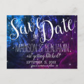 Bezaubernde Waldbäume bemalten Lichter Save the Da Postkarte (Vorderseite)