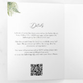 Bezaubernde Waldberge Ferne in einer Hochzeit Dreifach Gefaltete Einladung (Innen Erste Seite)