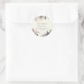 Bezaubernde Waldbrände Babydusche Runder Aufkleber (Tasche)