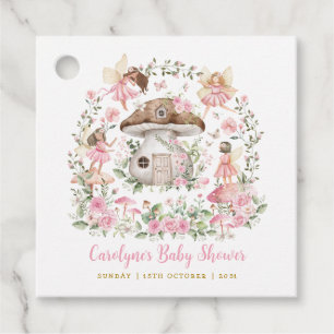 Bezaubernde Waldfairies Pink Floral Baby Girl Geschenkanhänger