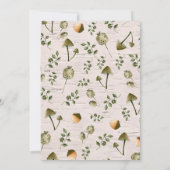 Bezaubernde Waldfamilie zum Geburtstag Einladung (Rückseite)