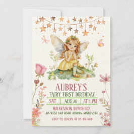 Bezaubernde Waldfarm Einladung zum ersten Geburtst