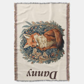 Bezaubernde Waldfoxen mit Individuelle Name Decke (Vorderseite Vertikal)