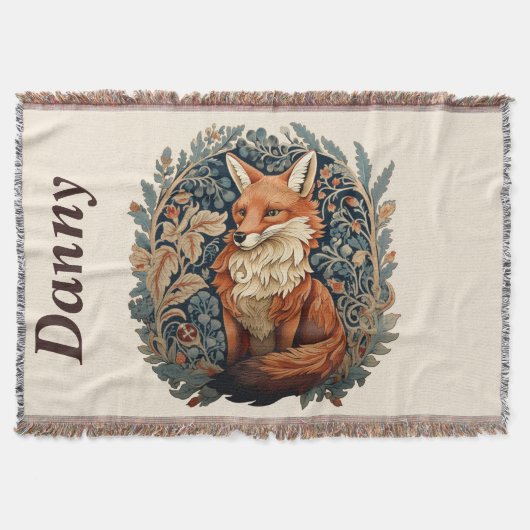 Bezaubernde Waldfoxen mit Individuelle Name Decke (Vorderseite)