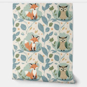 Bezaubernde Waldfreunde Fox & Owl Peel und Stick Tapete (Abrollen)