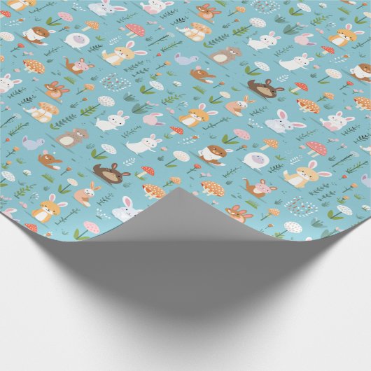 Bezaubernde Waldfreunde Geschenkpapier (Ecke)