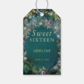 Bezaubernde Waldgrün-Rose Name Fairy Woodland Geschenkanhänger (Rückseite)