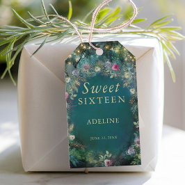 Bezaubernde Waldgrün-Rose Name Fairy Woodland Geschenkanhänger