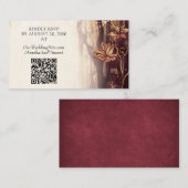 Bezaubernde Waldhochzeit Begleitkarte (Vorne/Hinten)