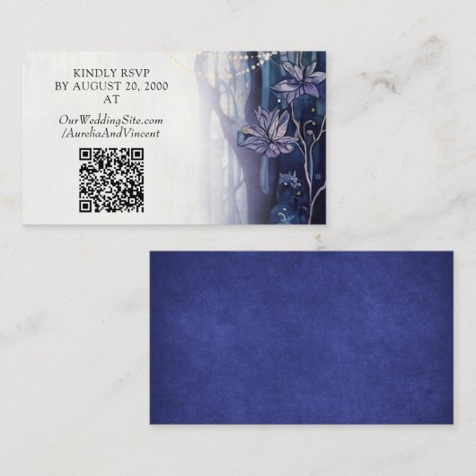 Bezaubernde Waldhochzeit Begleitkarte (Vorne/Hinten)